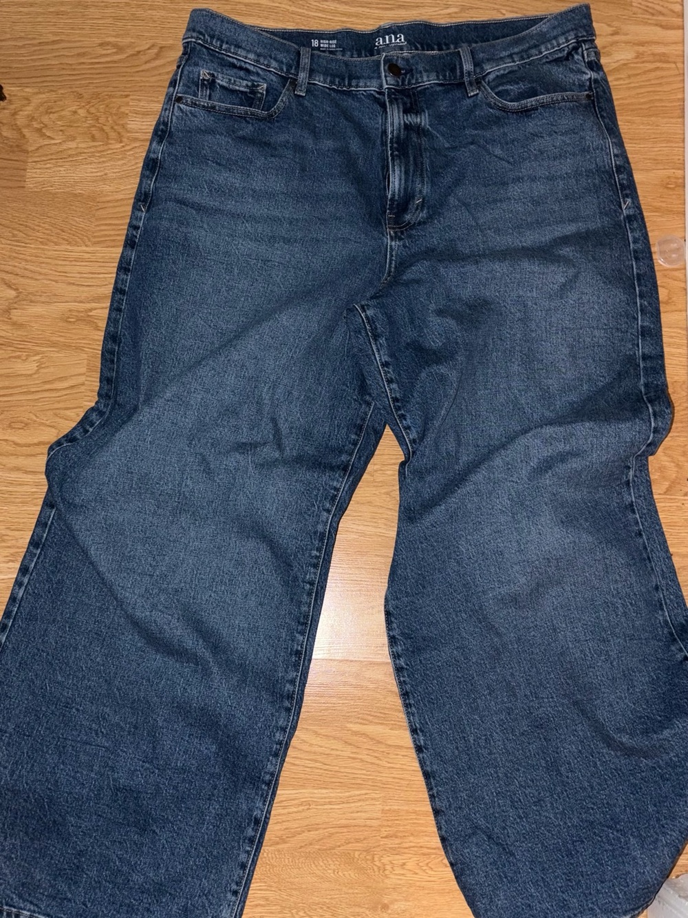 a.n.a Women's Blue Flare Jeans